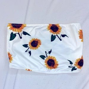xs sunflower tube top